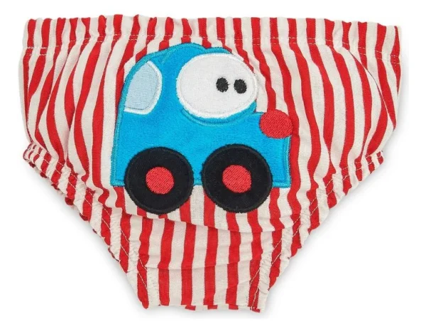 Kit com 3 Cuecas Infantil Carros ZIP 0/ 6 M (19 A 30CM)