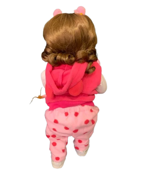 Boneca Bebê Reborn Cabelo Cacheado
