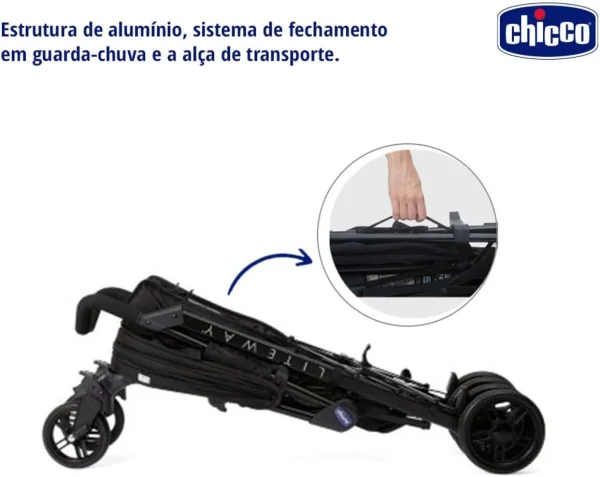Carrinho de Bebê Lite Way 4 Jet Black