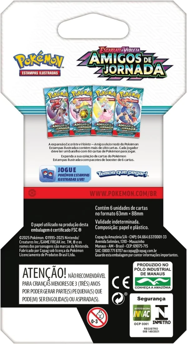 Pokémon TCG, Blister Unitário EV9 Amigos de Jornada