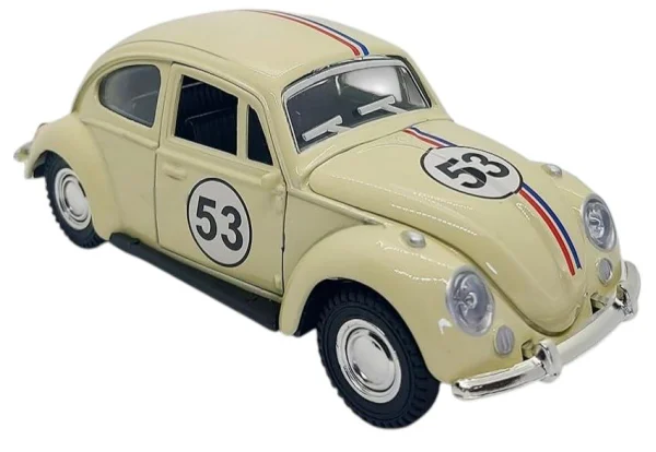 Carrinho de ferro com Frico Fusca 53 Miniatura colecionvel