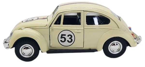Carrinho de ferro com Frico Fusca 53 Miniatura colecionvel