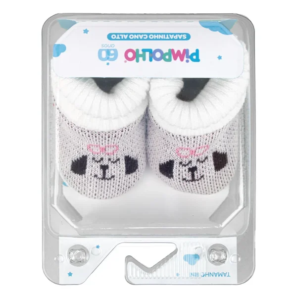 Sapato cano alto RN feminino Branco