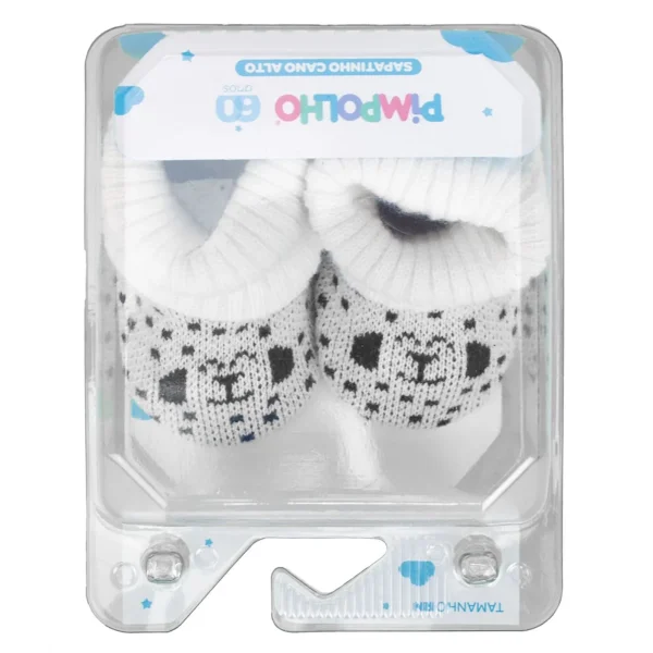 Sapato cano alto RN masculino Branco