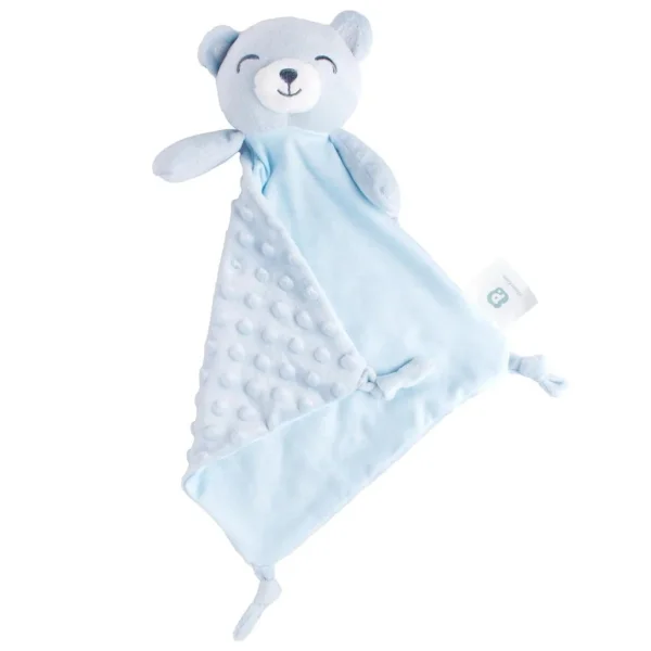 Naninha com textura tamanho nico urso Azul