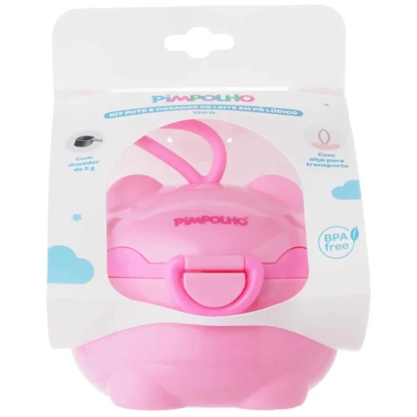 Dosador de Leite em p Ldico Rosa