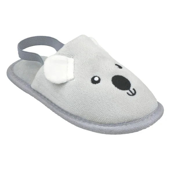 Pantufa Slipper Kids Cinza Coala