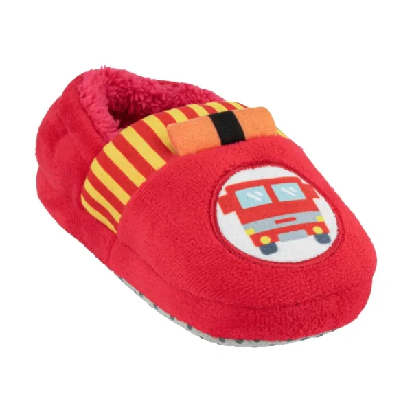 Pantufa kids vermelho carro de bombeiros