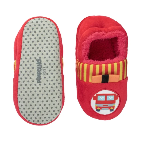 Pantufa kids vermelho carro de bombeiros
