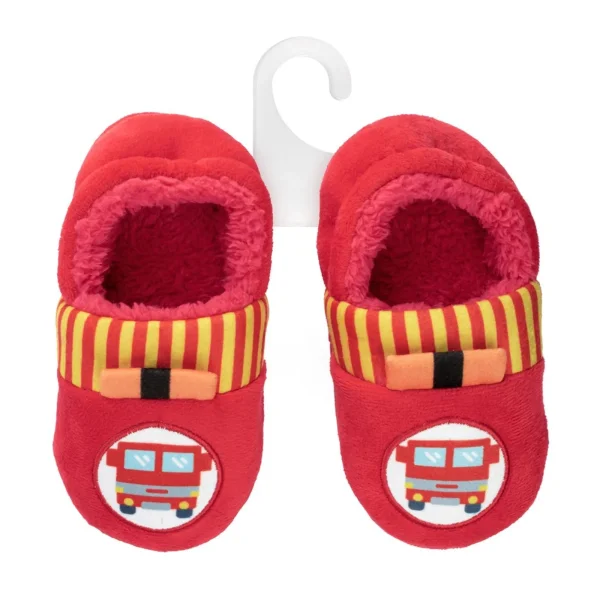 Pantufa kids vermelho carro de bombeiros