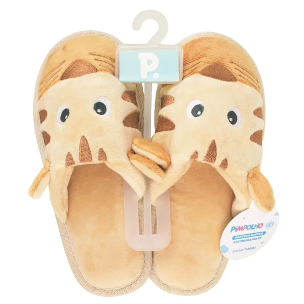 Pantufa Slipper Play Laranja Tigre