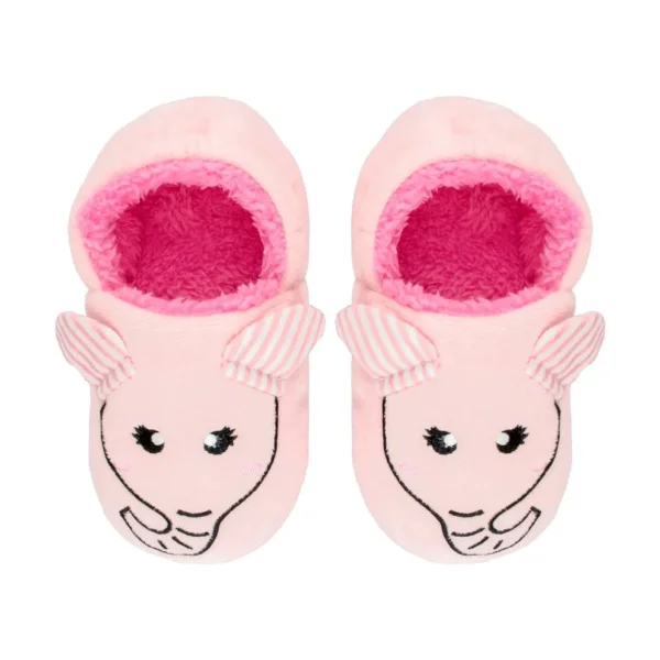 Pantufa play rosa elefante