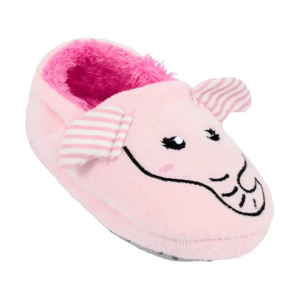 Pantufa play rosa elefante