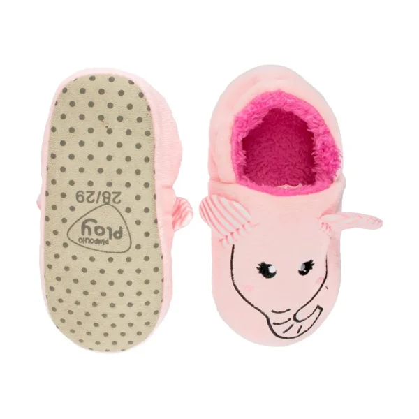 Pantufa play rosa elefante