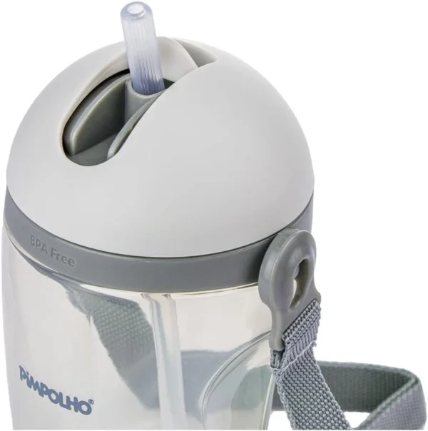 Copo inclinado C/Canudo e Cordinha 380 ML