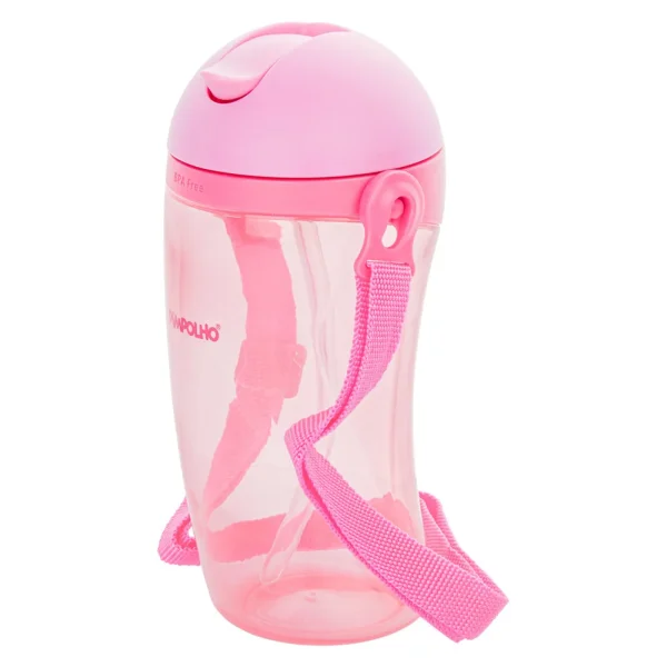 Copo inclinado C/Canudo e Cordinha 380 ML