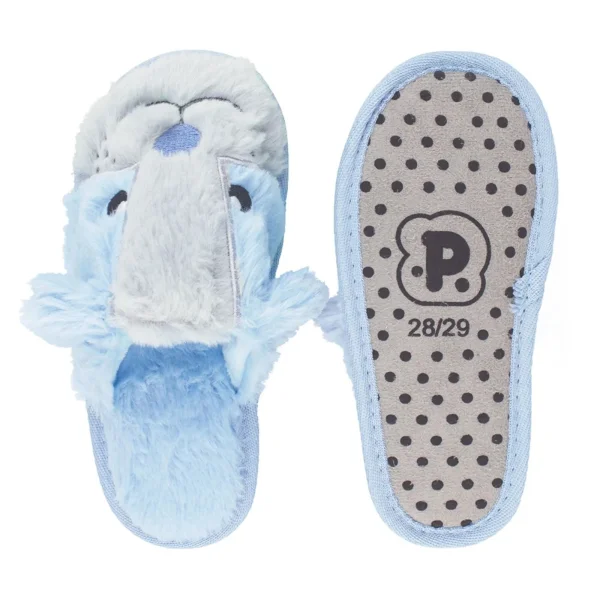 Pantufa Slipper Play Azul Cachorro