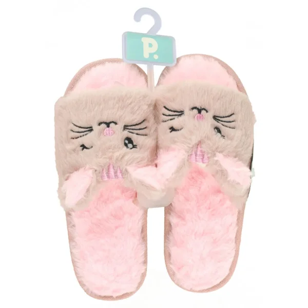 Pantufa slipper play rosa gatinha