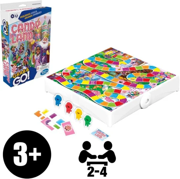 Jogo de tabuleiro Grab and Go Candy Land - Verso Portti