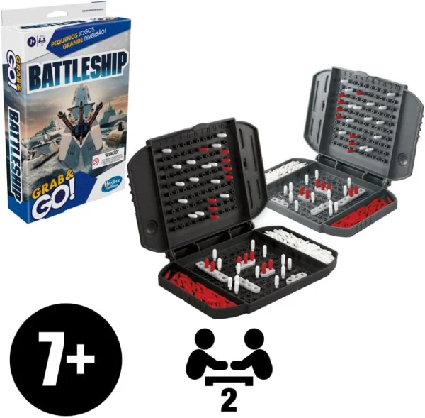 Jogo Grab and Go Battleship - Batalha Naval Portátil