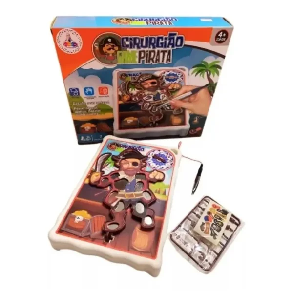Jogo de Tabuleiro Cirurgião Game Pirata