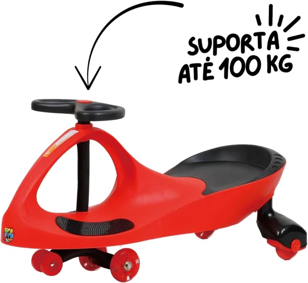 Gira Gira Car com Luz - Suporta Até 100Kg