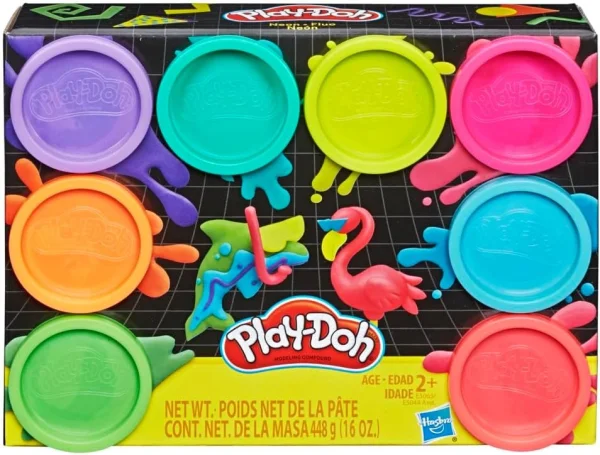 Massinha de Modelar Play-Doh Neon Colors - Conjunto com 8 Potes