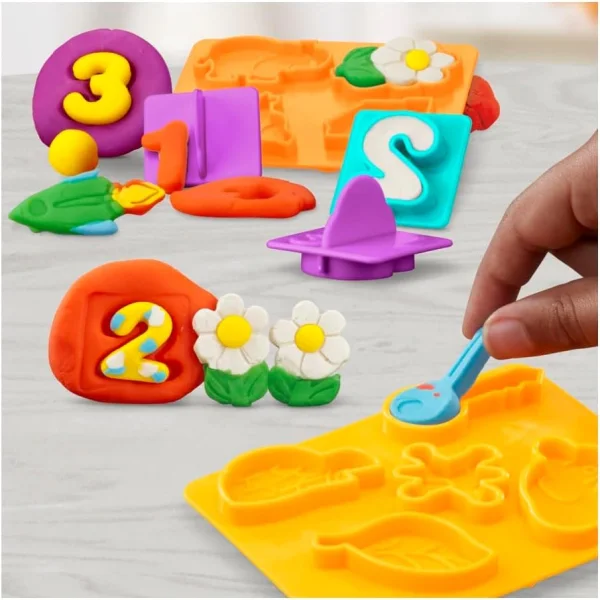 Massinha de Modelar Play-Doh Kit Inicial de Nmeros - Conjunto com Acessrios e 6 Potes