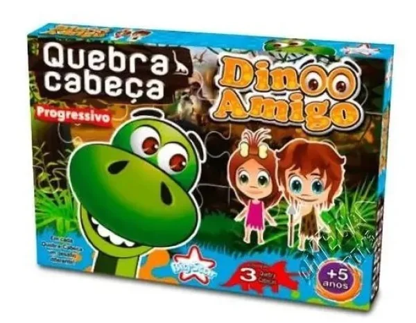 Quebra Cabea Progressivo Dino Amigo