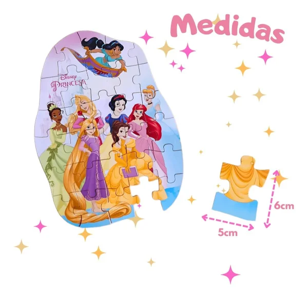 Quebra Cabeça Princesas Disney 30 Peças