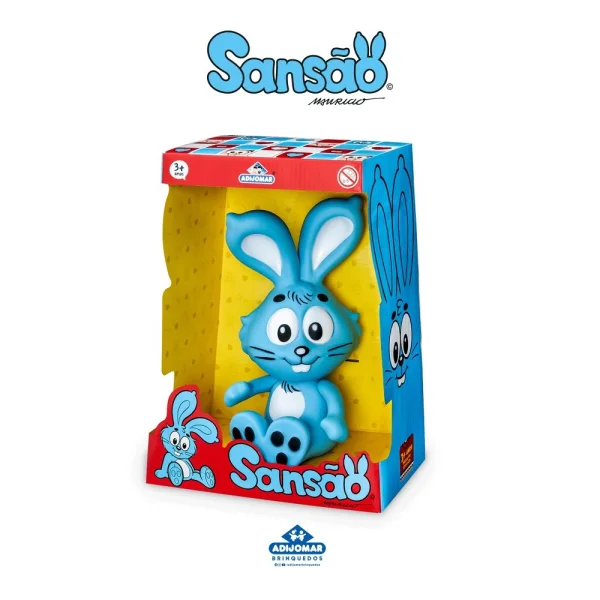 Boneco Coelho Sanso Grande, Mascote Da Mnica 31cm