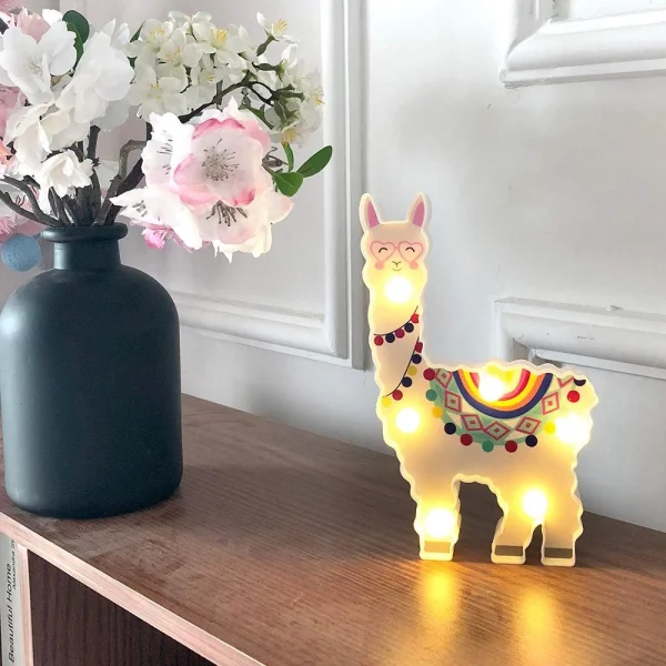 Luminria Lhama Led 3D Decorativa
