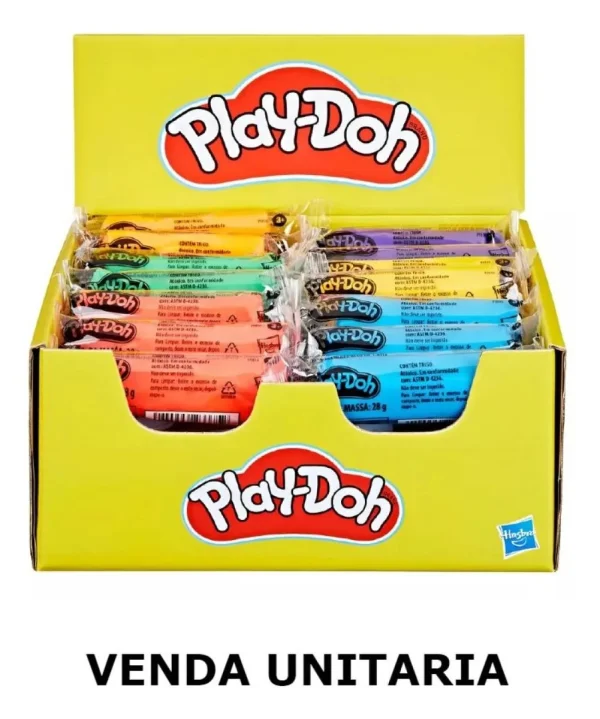 1 Refil Stick 28g Cor Sortidas Massa Modelar Play-doh