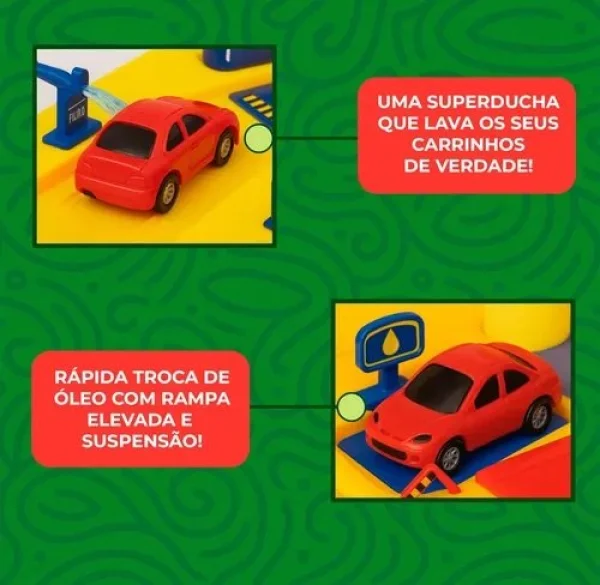Lava Rápido Acqua Dino Homeplay, Com 3 Carrinhos