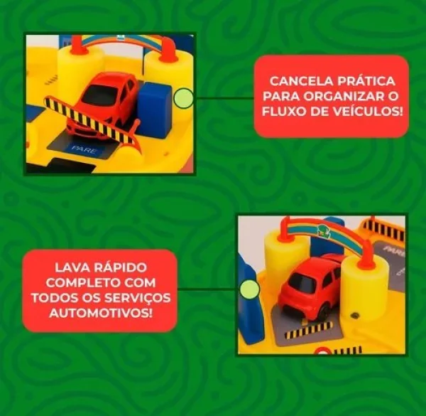 Lava Rápido Acqua Dino Homeplay, Com 3 Carrinhos