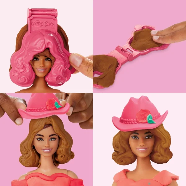 Conjunto Play-Doh Barbie Florais e Franjas
