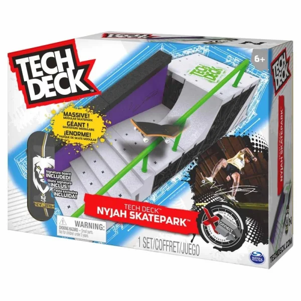 Tech Deck Skate De Dedo E Rampa Nyjah Huston Skatepark Sunny