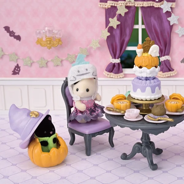 Conjunto Sylvanian Familes festa surpresa de Halloween
