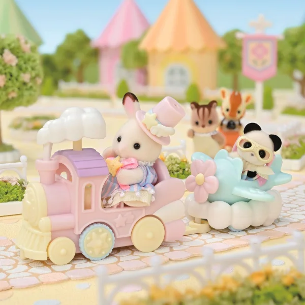 Conjunto sylvanian families Atrações do Parque de Diversões - Avião