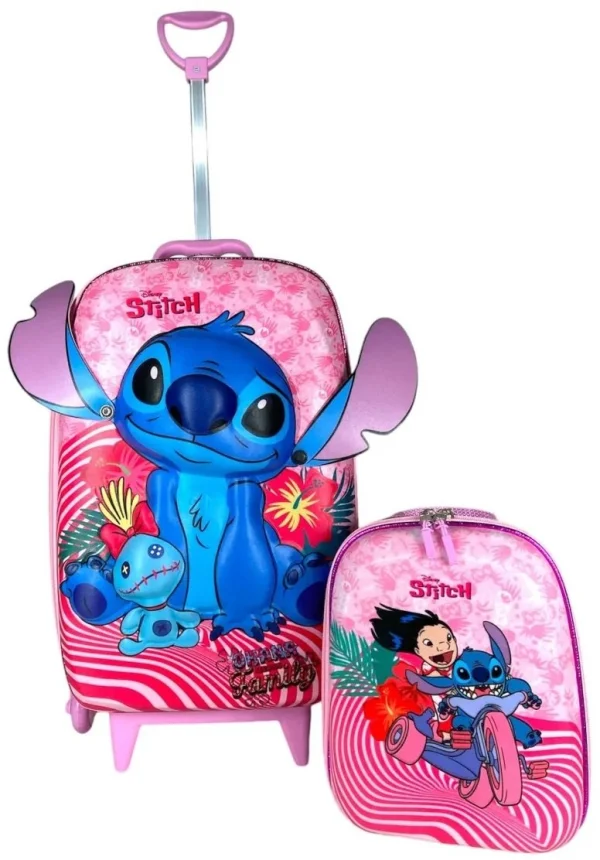 Kit Mochila Escolar com Rodinhas + Lancheira