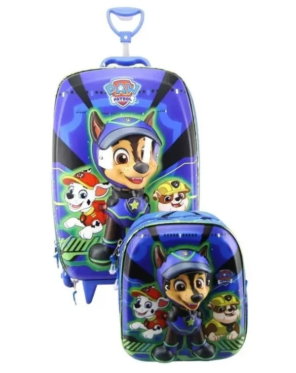 Kit Mochila Escolar com Rodinhas + Lancheira