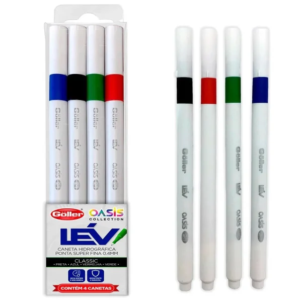 Peck c/5 Canetas Hidrogr�fica Ponta Super Fina