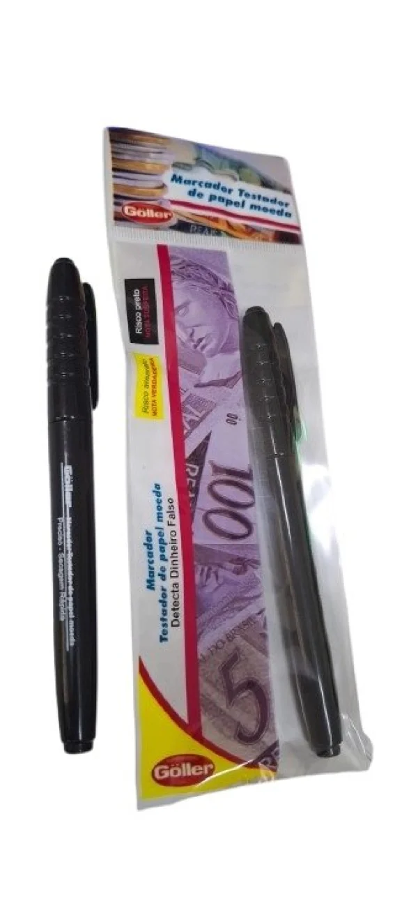1 Caneta Testadora De Nota Falsa Dinheiro