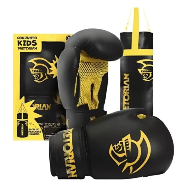 CONJUNTO KIDS LUVA E SACO DE PANCADA
