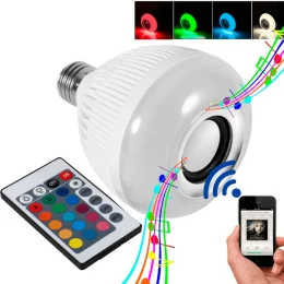 Lmpada Musical Bluetooth com Controle Remoto 16 cores