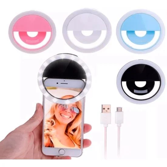 Luz Selfie Ring Light Clipe Anel Led Flash Celular Universal