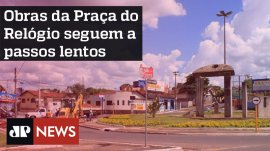 Obras da Pra�a do Rel�gio seguem a passos lentos