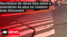 Secret�rio de obras fala sobre a interdi��o da al�a no viaduto Jo�o Simonetti
