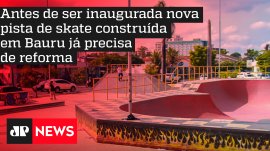 Antes de ser inaugurada nova pista de skate constru�da em Bauru j� precisa de reforma