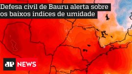 Defesa civil de Bauru alerta sobre os baixos �ndices de umidade